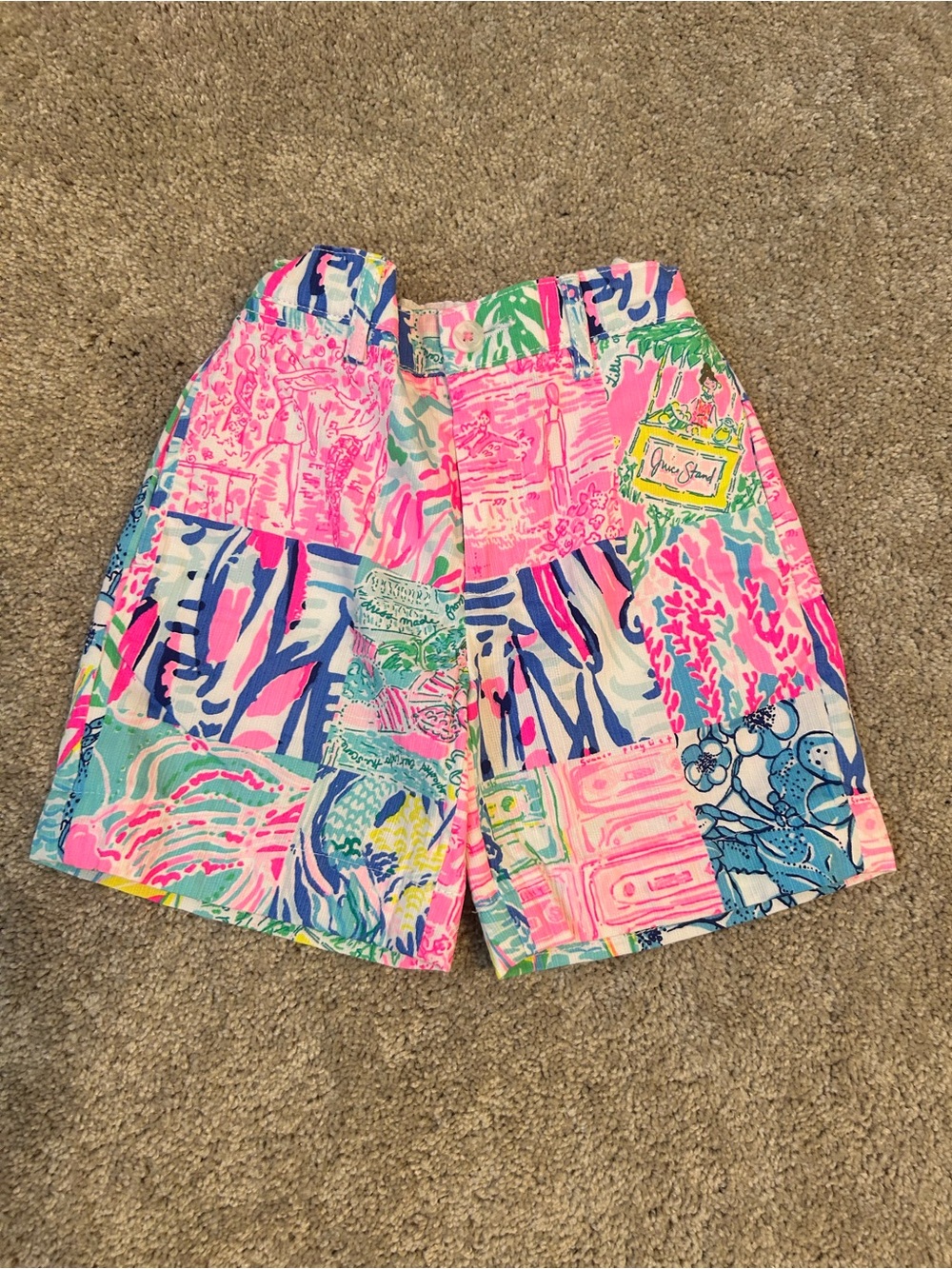 Lilly Pulitzer Boy Beaumont Shorts in the rare "Pop Up Summer Remix Patch" print
